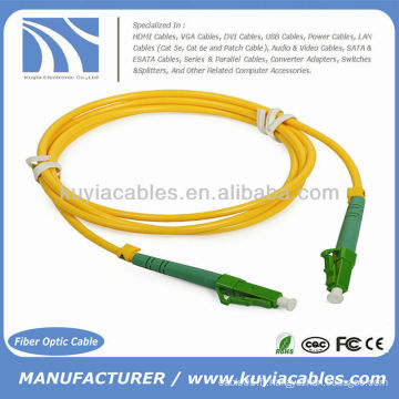 3FT Câble de jauge optique à fibre optique LC / APC monophasé 9/125 1M